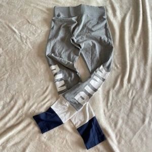 Womens | Victoria’s Secret Pink | Yoga | Leggings | Grey, White, Navy | Small